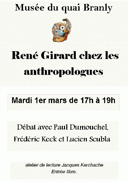 Ren Girard chez les anthropologues